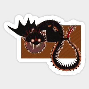 Orange Alternate Whispering Death Sticker